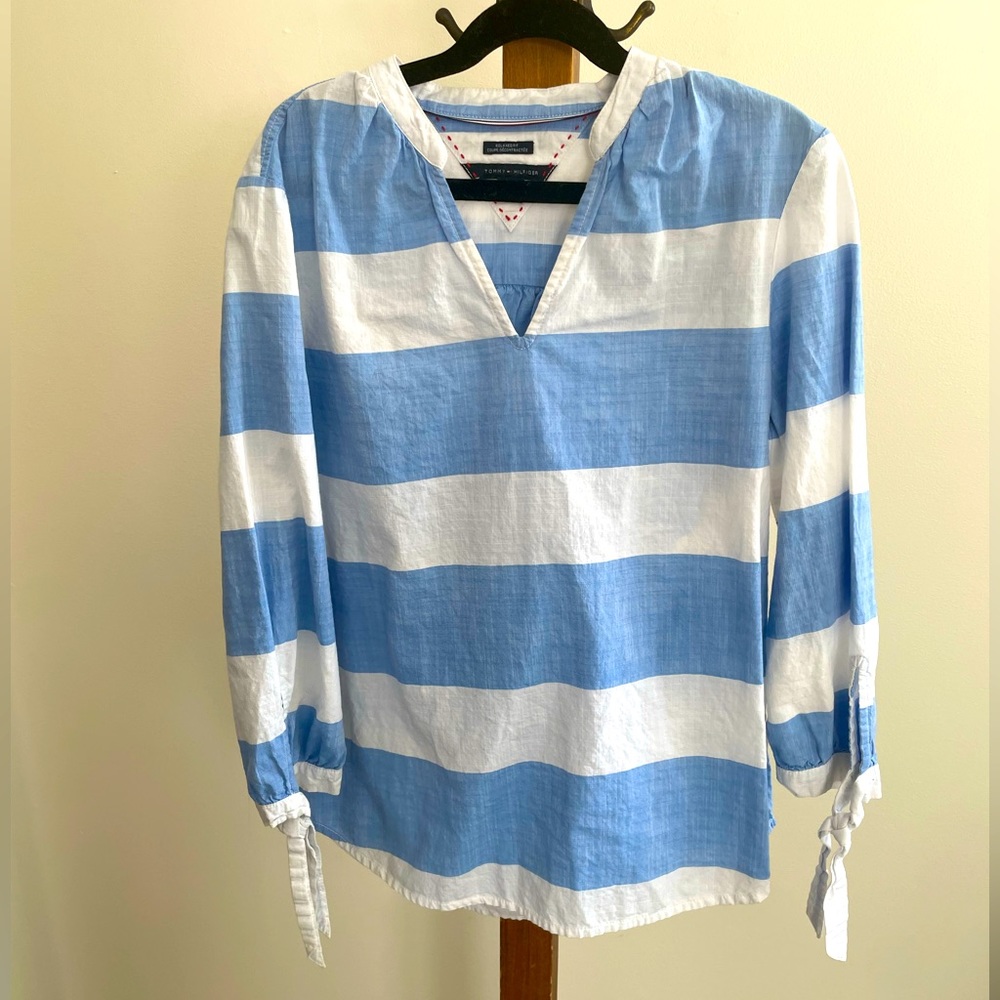 Tommy Hilfiger cotton striped blouse XXS